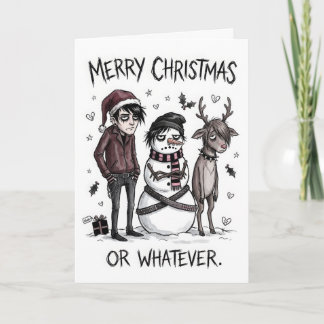 Emo Christmas – Merry Christmas Or Whatever Card