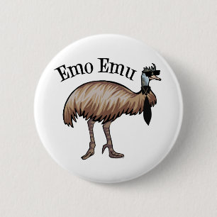 Emo Emu 6 Cm Round Badge