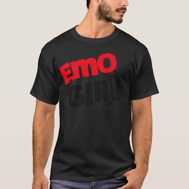 Emo Girl Band Design retro T-Shirt (Front)
