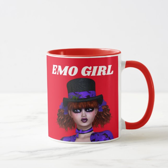 EMO GIRL GOTH COFFEE MUGS (Right)