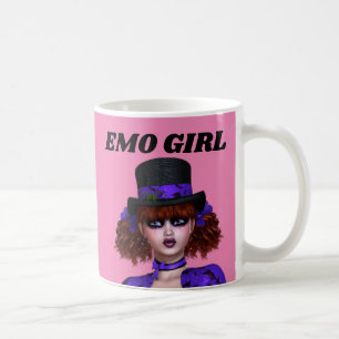 EMO GIRL GOTH COFFEE MUGS
