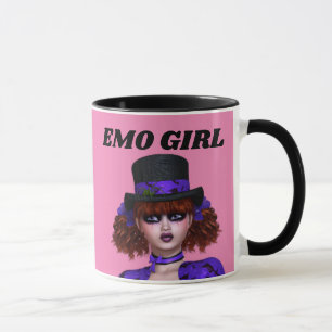 EMO GIRL GOTH COFFEE MUGS
