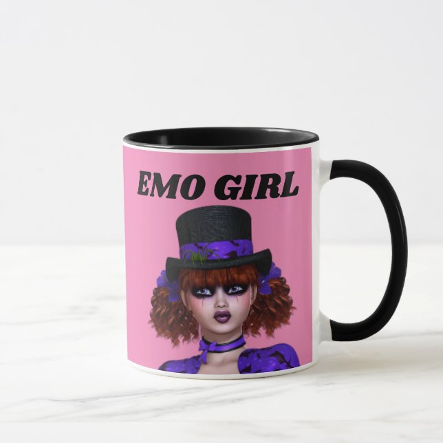 EMO GIRL GOTH COFFEE MUGS (Right)