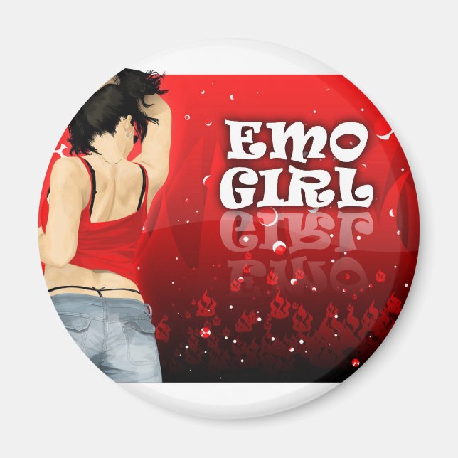 Emo Girl Magnet (Front)
