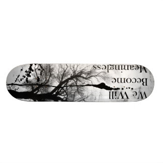 Emo Gothic Skateboard Black and White