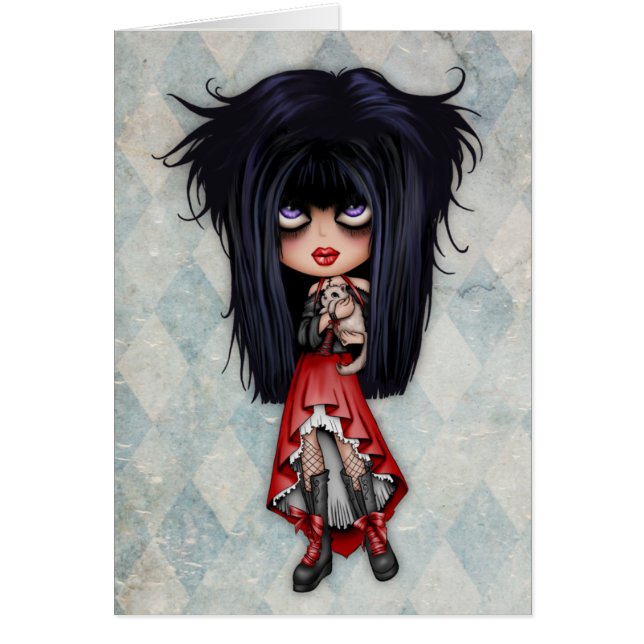 Emo Kitty Card (Front)