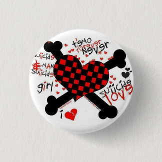 emo/love 3 cm round badge