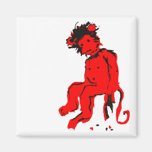 emo monkey ink magnet