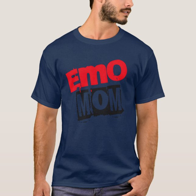 Emo Mum Design Emo Band Gen Z Millenial Design vin T-Shirt (Front)