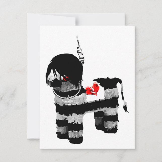 emo pinata invitation (Front)