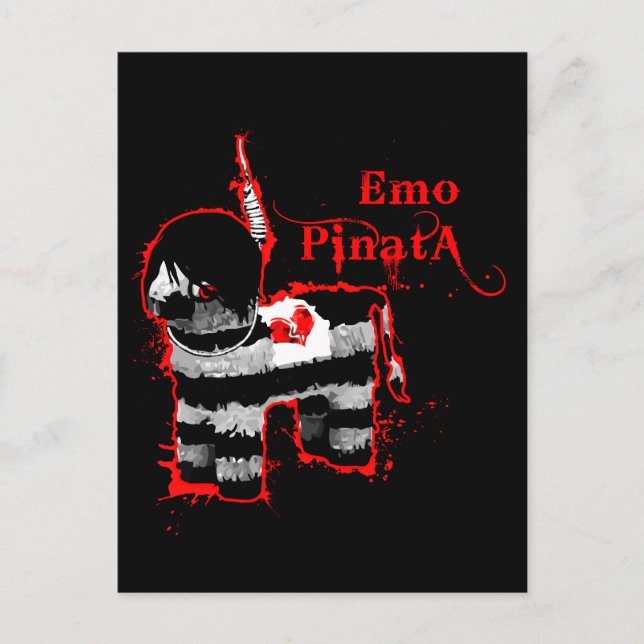 emo pinata postcard (Front)