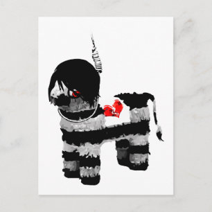 emo pinata postcard