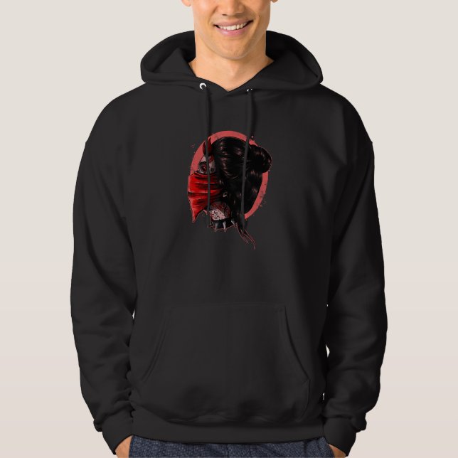 Emo Punk Demonic Girl Hoodie (Front)