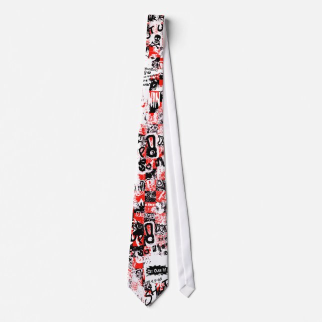 Emo Punk Grunge Neck Tie (Front)