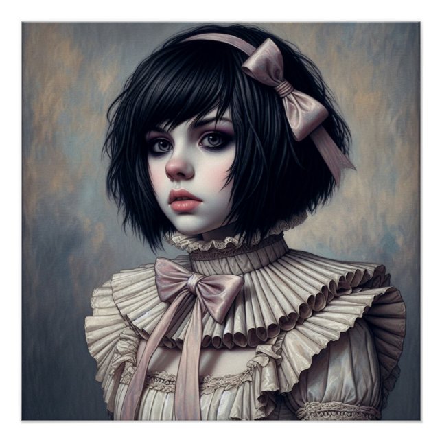 Emo Ribbons and Ruffles Poster (Front)