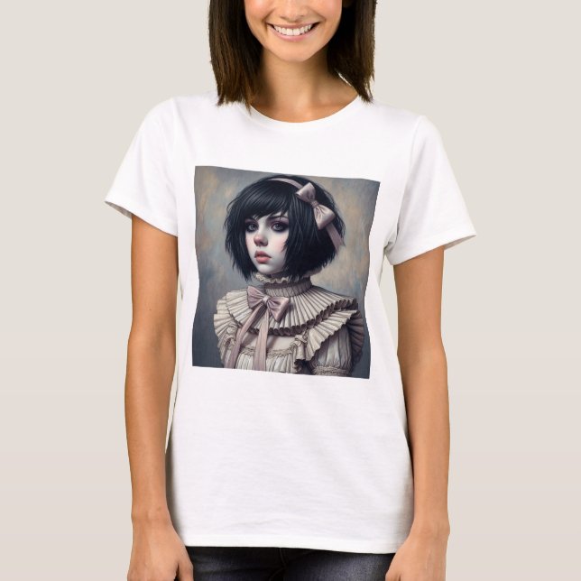Emo Ribbons and Ruffles T-Shirt (Front)