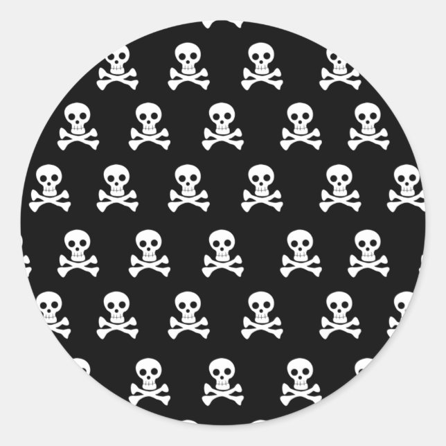 Emo Skulls - Emo Alternative Grunge Rock Punk Classic Round Sticker (Front)