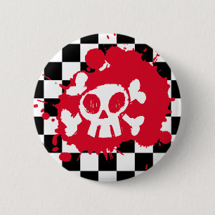 Emo Splatter 6 Cm Round Badge
