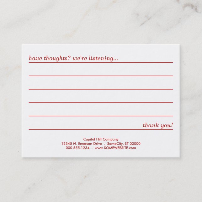 emo style comment card (Front)