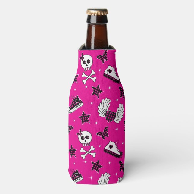 Emo Symbols Bottle Cooler (Bottle Front)