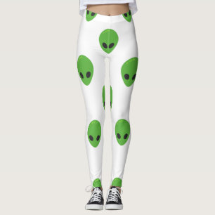 emoji aliens leggings