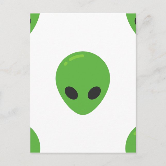 emoji aliens postcard (Front)