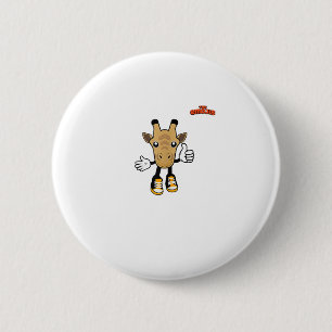 emoji animals giraffe thumb up  6 cm round badge