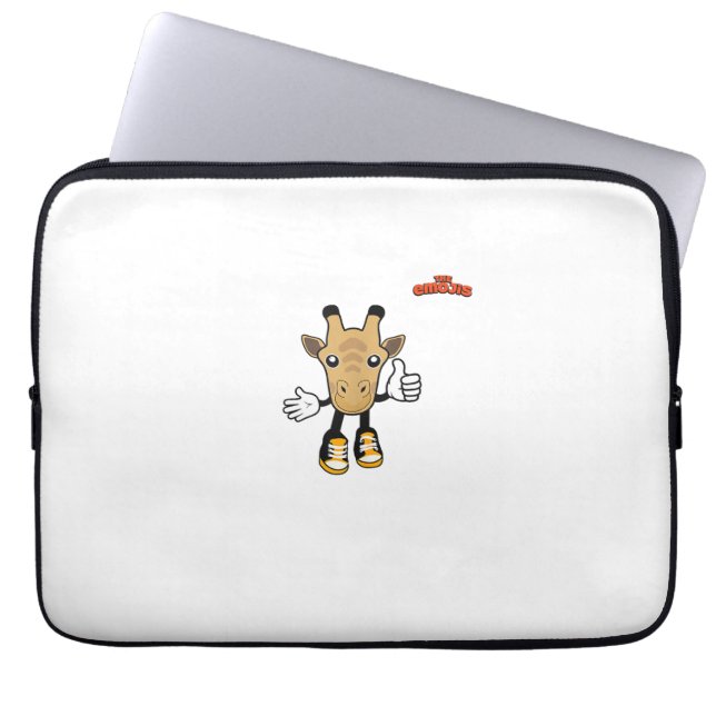 emoji animals giraffe thumb up  laptop sleeve (Front)