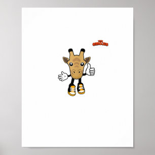 emoji animals giraffe thumb up  poster