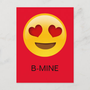 Emoji B-mine valentine's card