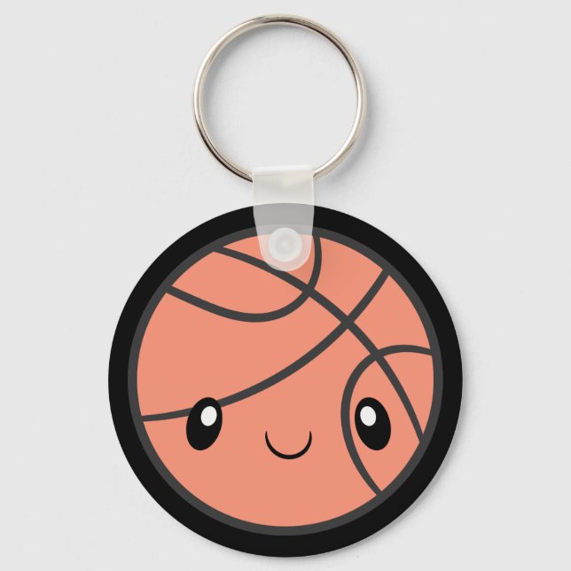 Emoji Basketball Key Ring (Front)