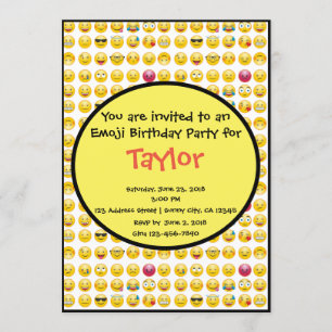 Emoji Birthday Party Invitation