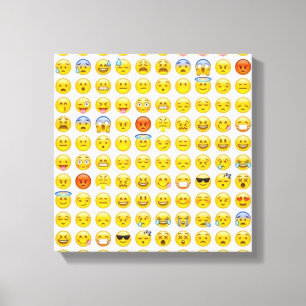 emoji canvas print