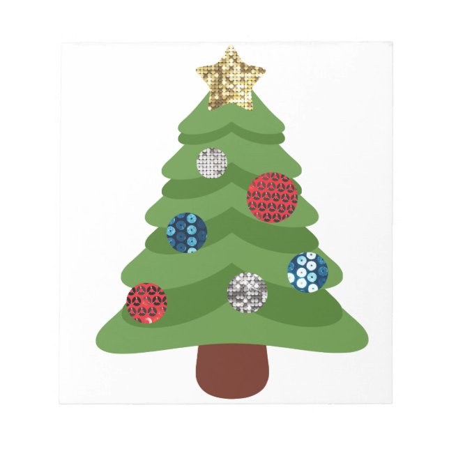 emoji christmas tree notepad (Front)