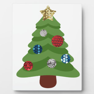 emoji christmas tree plaque