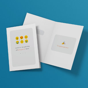 Emoji congratulations card