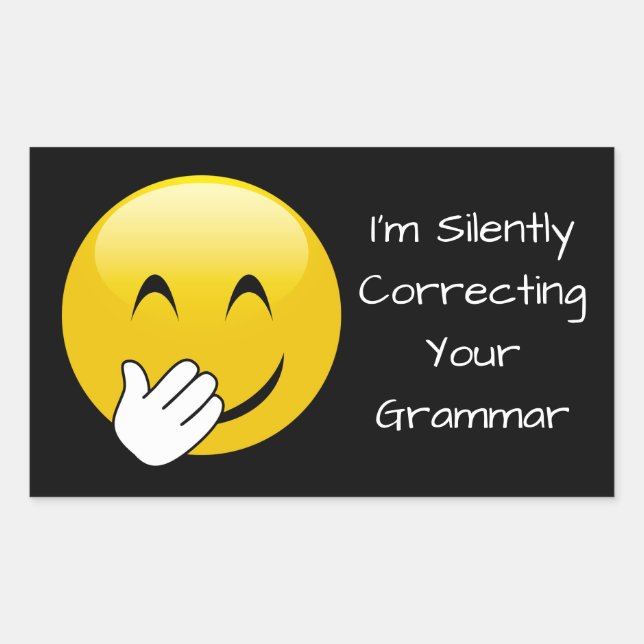 Emoji Correcting Grammar Stickers (Front)