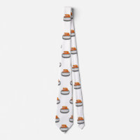 Emoji Curling Stone menswear mens necktie neck tie
