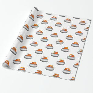 Emoji Curling Stone Wrapping Paper