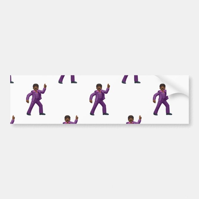 Emoji Dancing Man Bumper Sticker (Front)