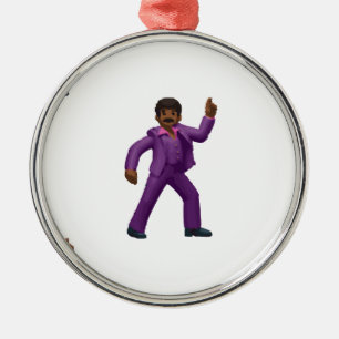 Emoji Dancing Man Metal Tree Decoration