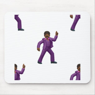 Emoji Dancing Man Mouse Pad