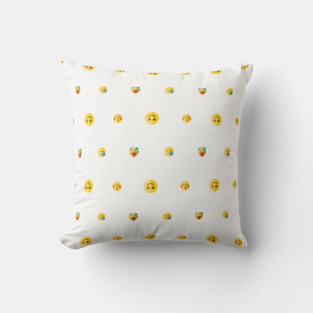 Emoji Delight Decorative Pillow (Front)