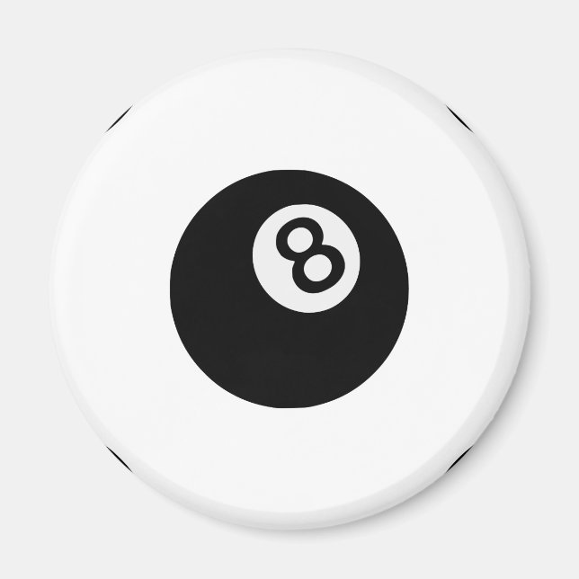emoji eight ball magnet (Front)