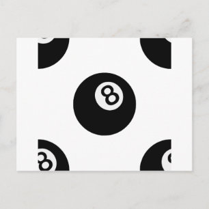 emoji eight ball postcard