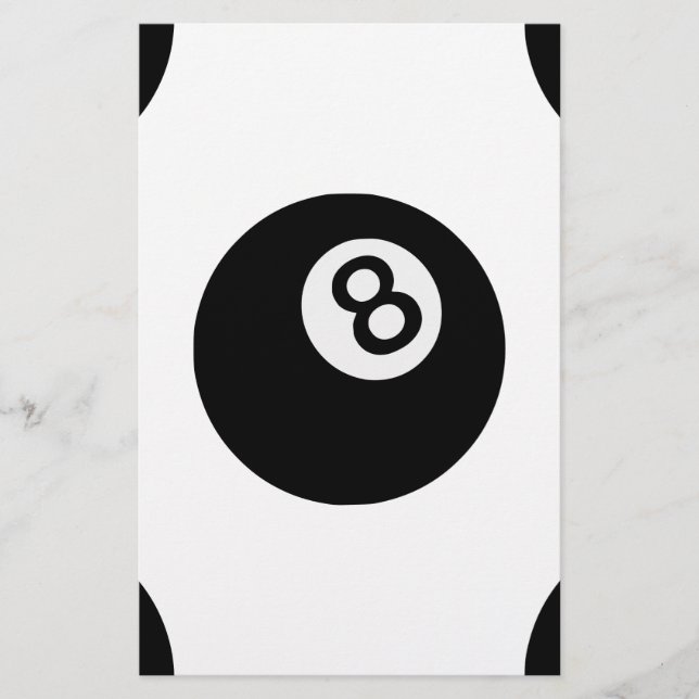 emoji eight ball stationery (Front)