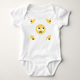 emoji eye rolling baby bodysuit