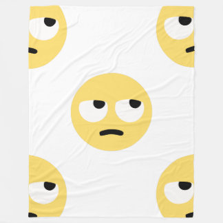 emoji eye rolling blanket
