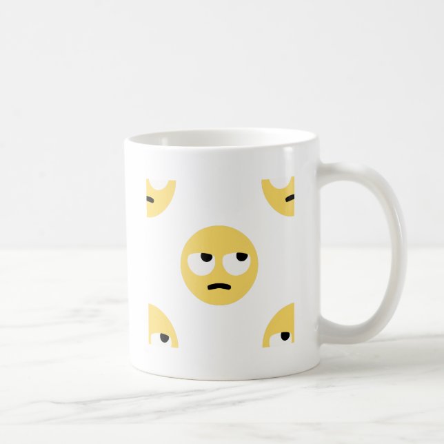 emoji eye rolling coffee mug (Right)