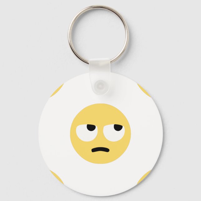 emoji eye rolling key ring (Front)